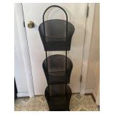 Farmhouse Industrial Mesh Basket Organizer Tower