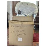 Vintage Lace Curtains & Miscellaneous Linens