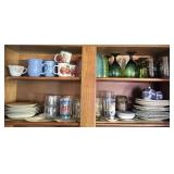 Mixed Vintage Glassware and Dishes