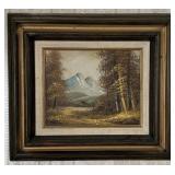 Mountain Landscape Oil on Canvas