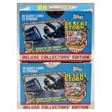 (2) TOPPS Desert Storm Deluxe Collectors