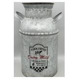 Farmhouse Metal Decor Milk Can
