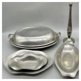 Vintage Pewter and Silverplate Decor