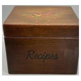 Vintage Wooden Recipe Box
