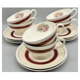 Homer Laughlin Georgian Eggshell Teacups & Saucers