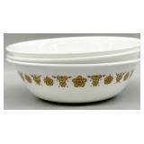 (3) Corelle Butterfly Gold Cereal Bowls