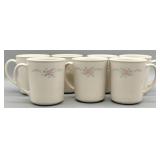 (7) Corning Corelle English Breakfast Pattern Mugs