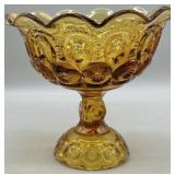 L.E. Smith Moon and Stars Compote Pedestal Bowl