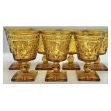 Indiana Glass Colony Park Lane Footed Goblets