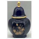 Bareuther Bavaria Germany Cobalt Blue Ginger Jar
