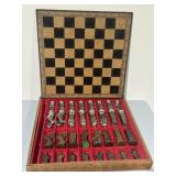 Vintage Italian Roman Themed Chess Set - SEE DESC