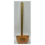Hammered Copper Dipper Ladle with Brass Handle