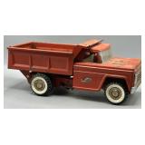 Vintage Strutco Pressed Steel Red Dump Truck