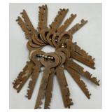 Vintage & Antique Rusty Skeleton Key Collection