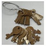 Vintage Rusty Skeleton Key Collection