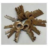 Vintage & Antique Rusty Skeleton Key Collection