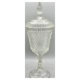 Indiana Glass Diamond Point Apothecary Jar