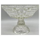 Jeannette Glass Louisa Patter Footed Compote
