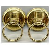 Hollywood Regency Style Brass Candle Sconce