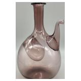 Vintage Italian Hand-Blown Amethyst Decanter