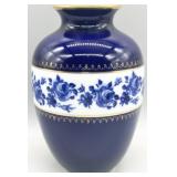 Royal Porzellan Bavarian KPM Cobalt Vase