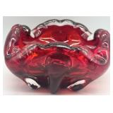 Vintage Murano Glass Art Glass Ashtray Bowl