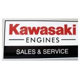 Kawasaki Engines Sales Service Metal Shop Sign