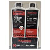 Kawasaki KTech Engine Fuels Metal Dealer Sign
