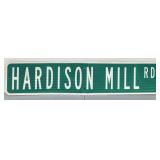 Hardison Mill Rd Authentic Retired Street Sign