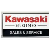 Kawasaki Engines Sales Service Metal Shop Sign