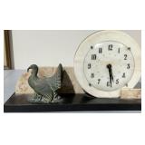 Antique Art Deco French Marble Mantel Clock