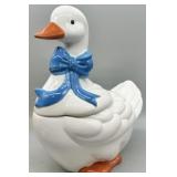 Vintage 1980s Ceramic Mother Goose Cookie Jar