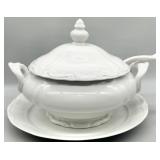 Soup Tureen, Underplate & Ladle