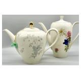 (2) Vintage German Porcelain Coffee Pots