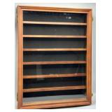 Glass Front Hanging Display Case