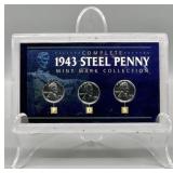 Complete 1943 Steel Lincoln Wheat Penny Set