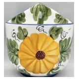 Italian Vintage Ceramic Wall Planter
