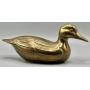 Mid-Century Solid Brass Duck