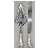 Sheffield Porcelain Handled Cake Serving Set