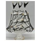 Vintage Handblown Spun Glass Ship