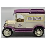 ERTL Loras College Diecast 1917 Model T Van Bank