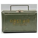 Bell System First Aid Metal Box w/ Original Items