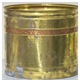 Moroccan Hammered Brass and Copper Planter