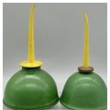 Vintage Oil Thumb Pumper Cans