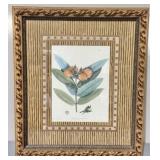 Qualea Grandiflora Botanical Print w/Gilt Frame