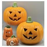 Vintage Ceramic Jack-O-Lantern Pumpkin Decor