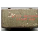 U.S. Civil Defense Metal First Aid Container
