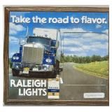Vintage Raleigh Lights Tobacco Sign