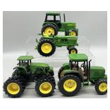 (4) John Deere 1:32 Die-Cast Tractors
