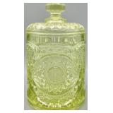 Imperial Glass Hobstar Biscuit Jar
